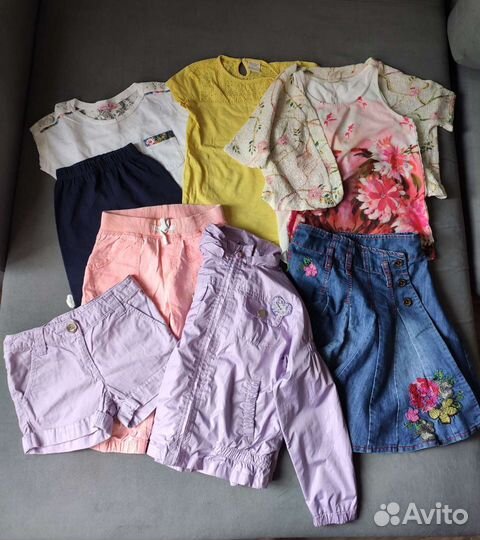 Пакет одежды на лето для девочки 110-116