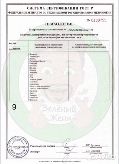 Семена для микрозелени Мангольд Желтый