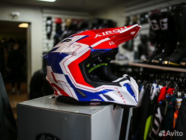 Мотошлем twist 3 dizzy blue/red gloss