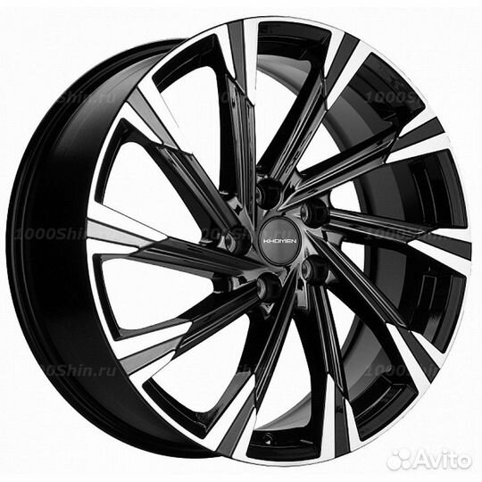 Диск 7,5*19 5*114,3 ET50,5 67,1 Khomen Wheels KHW1901 Black-FP (Sportage)