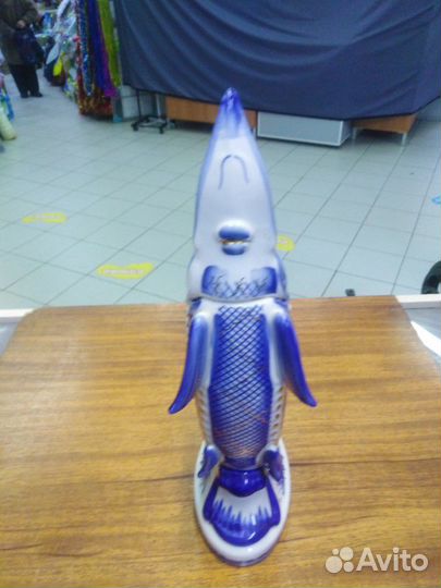 Штоф осетр гжель