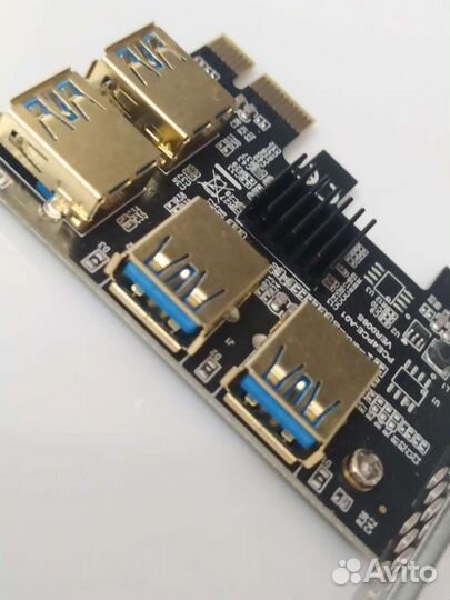 Разветвитель pci-e x1 на 4 pci-e x16