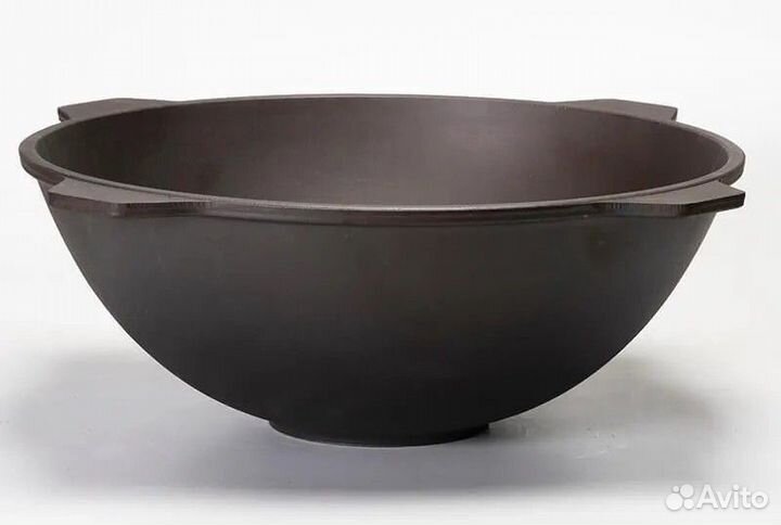 Казан чугунный 12 л с чугунной крышкой-сковородой