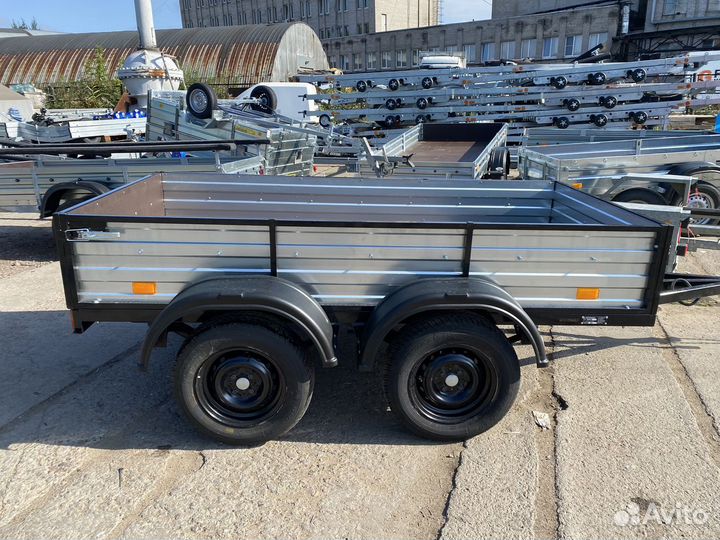 Легковой двухосный прицеп 2.5х1.3 м (борта 40 см)
