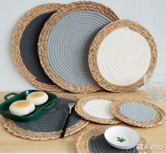 Плейсматы, салфетка плетеная