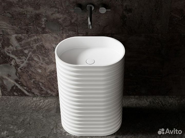 Раковина Abber Stein 58 AS2550-H Белая матовая