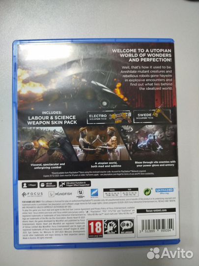 Atomic heart ps5 диск