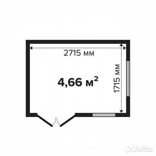 Дачный дом из бруса 4 м² 3х2 м