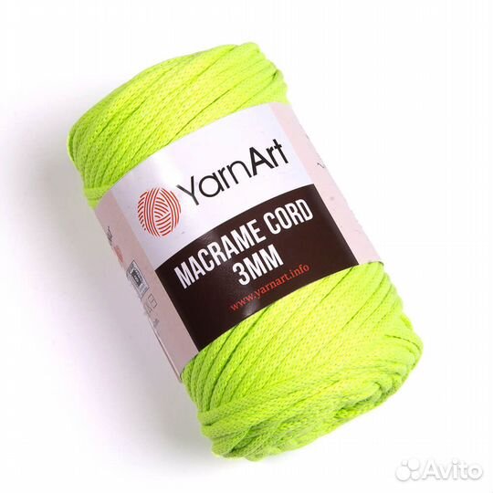 Пряжа ярнарт YarnArt Macrame Cord 3 MM