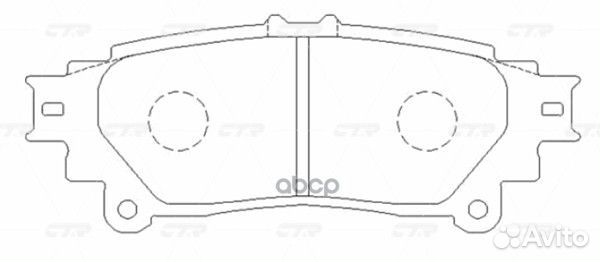 Колодки тормзадн (старый арт CKT-72) lexus RX 3