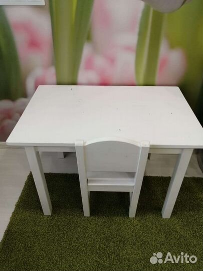 Детский стол и стул IKEA сундвик