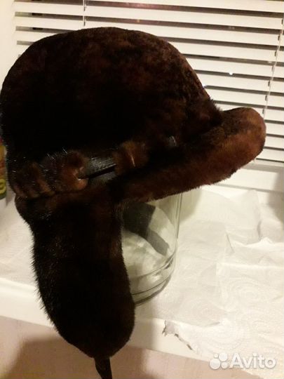 Шапка из норки новая р. 60