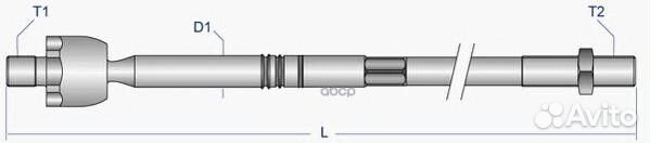 Тяга рулевая перед лев voax8016 Moog