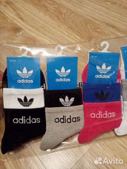 Носки адидас, хлопок,размер 37-41см