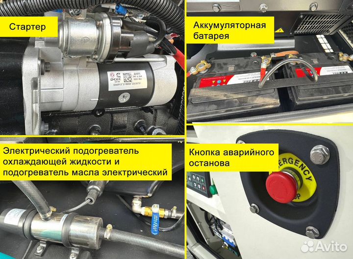 Дизельный генератор 15, 30, 50, 100, 120, 150, 200