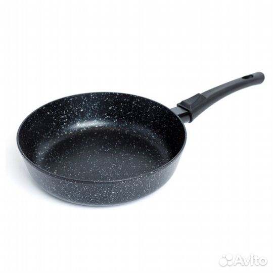 Сковорода 24 см алюм (мраморная крошка) а/п, б/кр