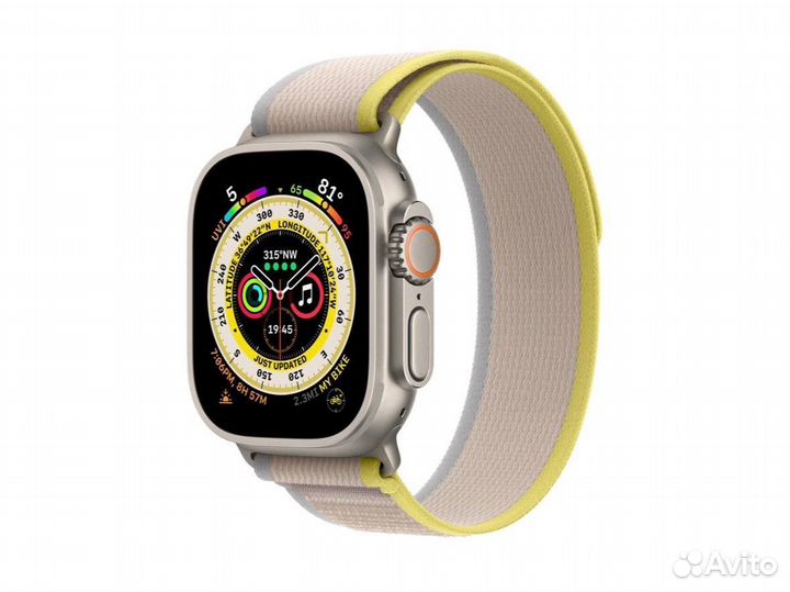 Apple Watch Ultra Yellow BeigeTrailLoop