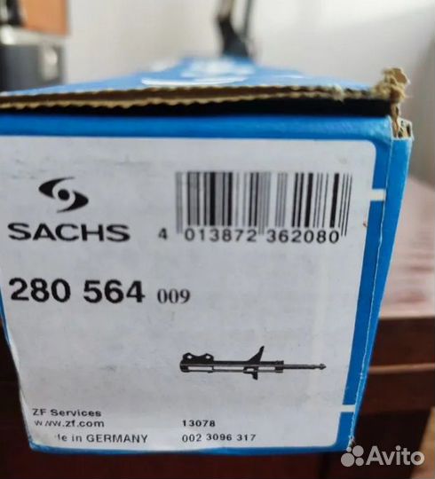 Sash 280564 амортизатор и пружина KYB RH 2958