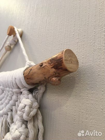 Пано из хлопкового шнура, макраме