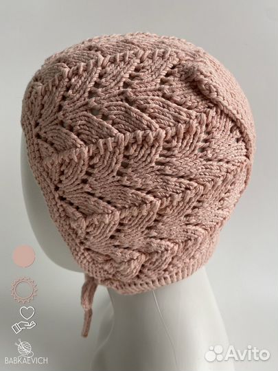 Детский чепчик вязаный