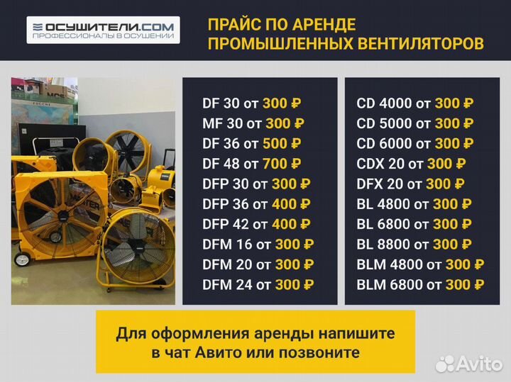 Строительный осушитель Master DH 62