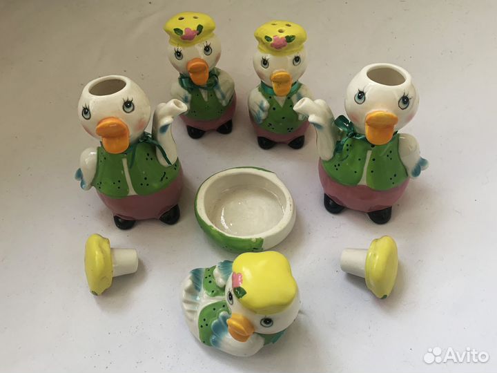 Набор для сервировки Уточки - солонка, перечница и