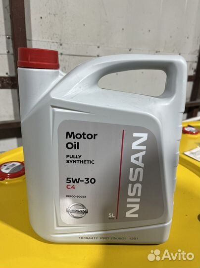 Масло моторное 5w30 nissan DPF