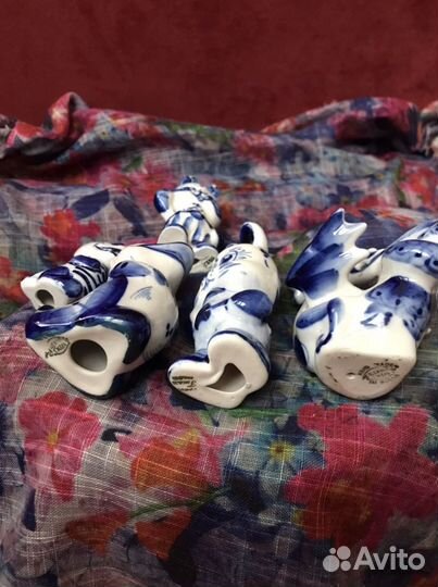 Фигурки фарфоровы Гжель СССР