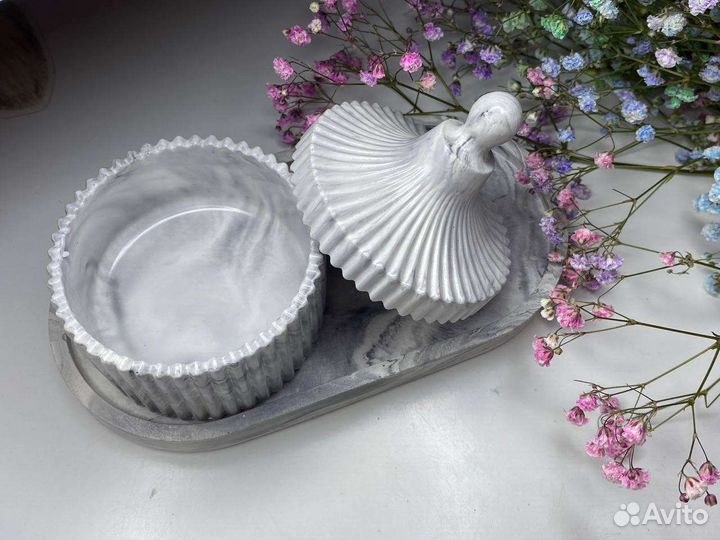 Шкатулка из гипса