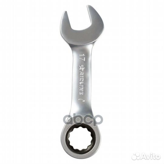 Ключ комбинированный трещоточный короткий 17мм PRO