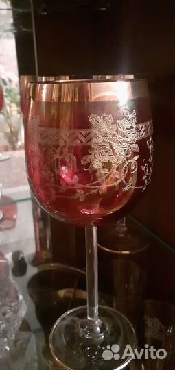 Новые чешские рюмки и фужеры Богемия