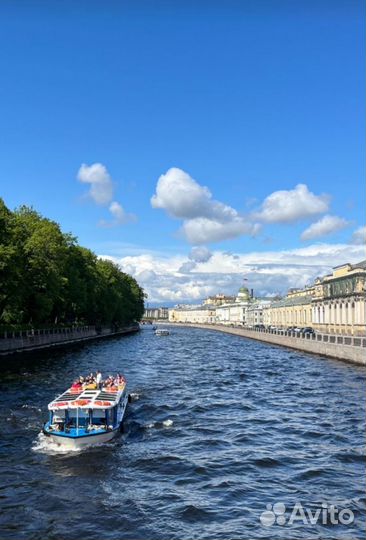 Прогулки на теплоходе дневные,ночные,развод мостов