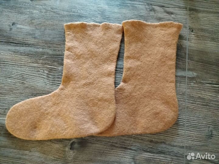 Носки валяные из шерсти