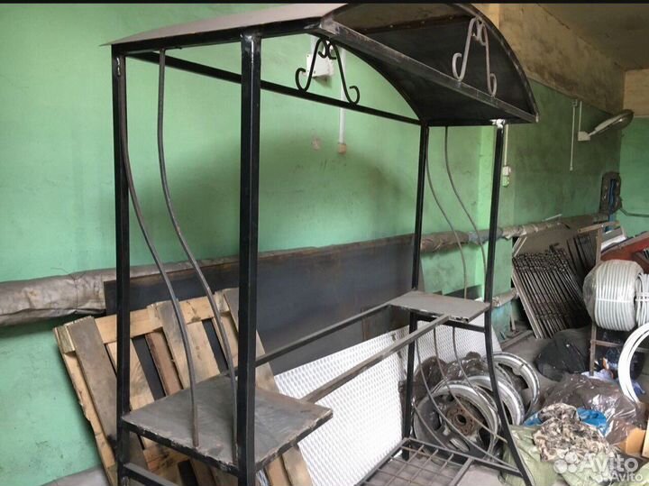 Мангал с крышей