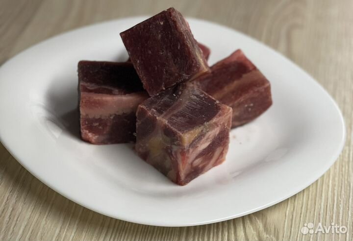 Мясо говядина для собак кубиками