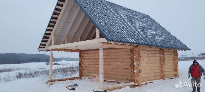 Баня дом из сруба из бревна под ключ