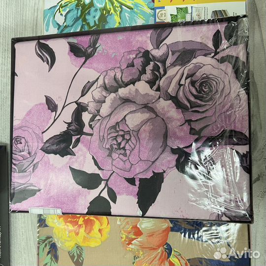 Постельное белье сатин хлопок 1.5 новое