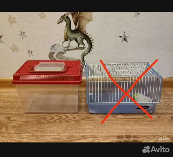 Пластиковый контейнер для мелких грызунов