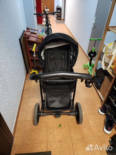 Коляска Bebetto Explorer AIR 2 в 1 рама чёрная