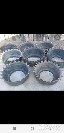 Клумбы из покрышек, колёс