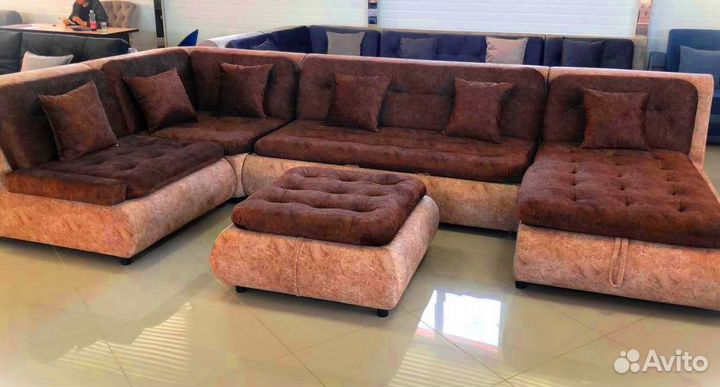 Угловой диван Валенсия антивандальный велюр