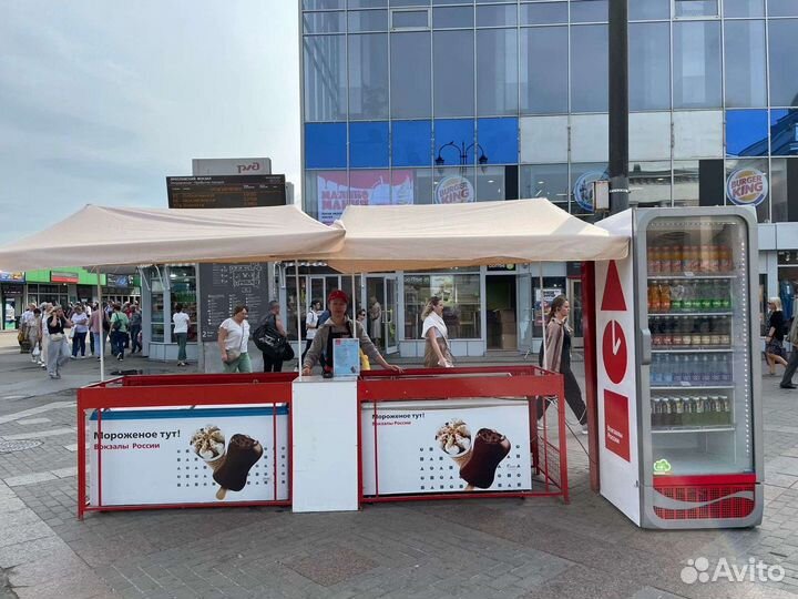 Продавец мороженого и воды на Ярославский вокзал