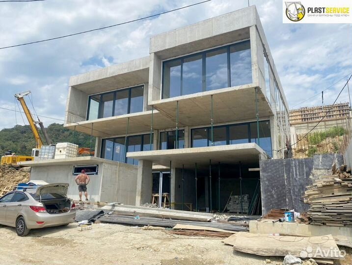 Алюминиевые окна холодный профиль, остекление