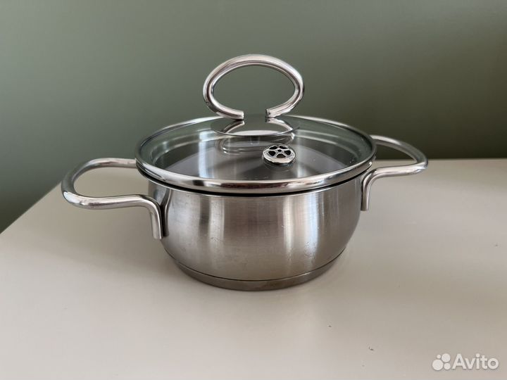 Маленькая кастрюля 12 см 0,5 л Tima нержавейка