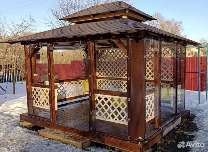 Мягкие окна для беседок, террас, веранд