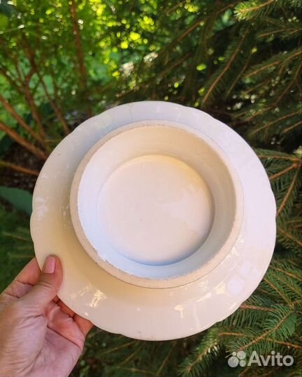 Антикварная старинная ваза с ручной росписью