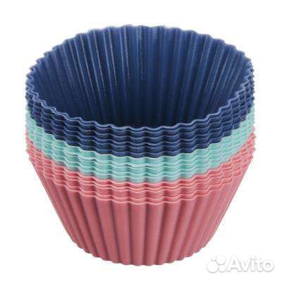 Форма для выпечки кексов набор 16 штук, силикон