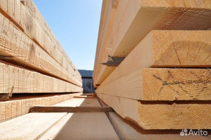 Доска обрезная естественной влажности хвоя 2 сорт