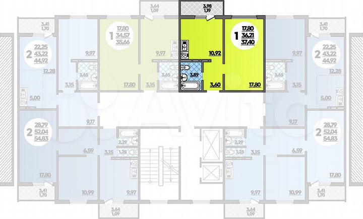 1-к. квартира, 37,4 м², 14/16 эт.
