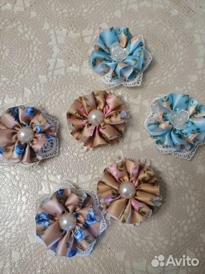 Банты для волос ручная работа